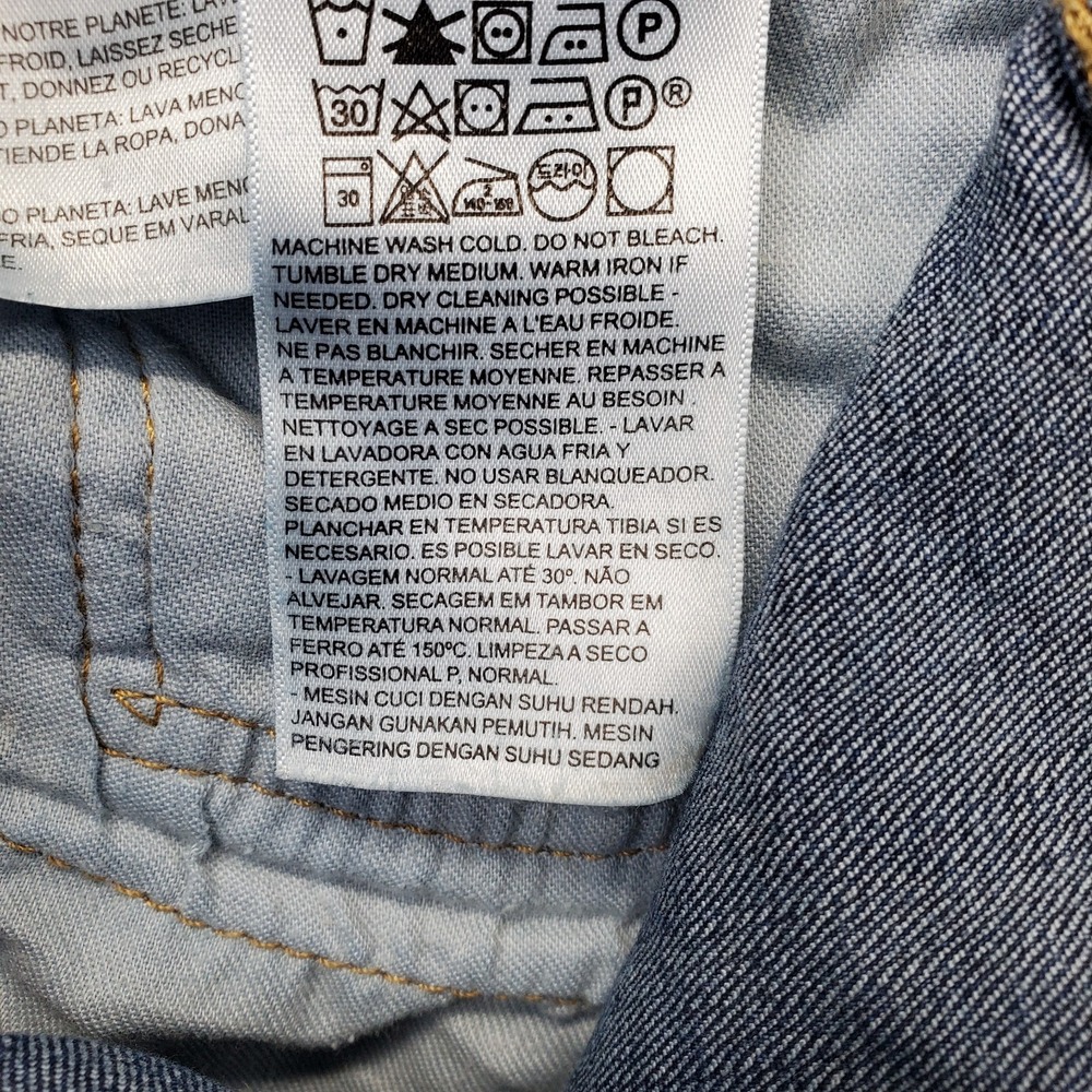 Levi's 502 Jeans Mens 38x32 Blue Denim Medium Wash Straight Leg 5-Pocket Design - Picture 10 of 11